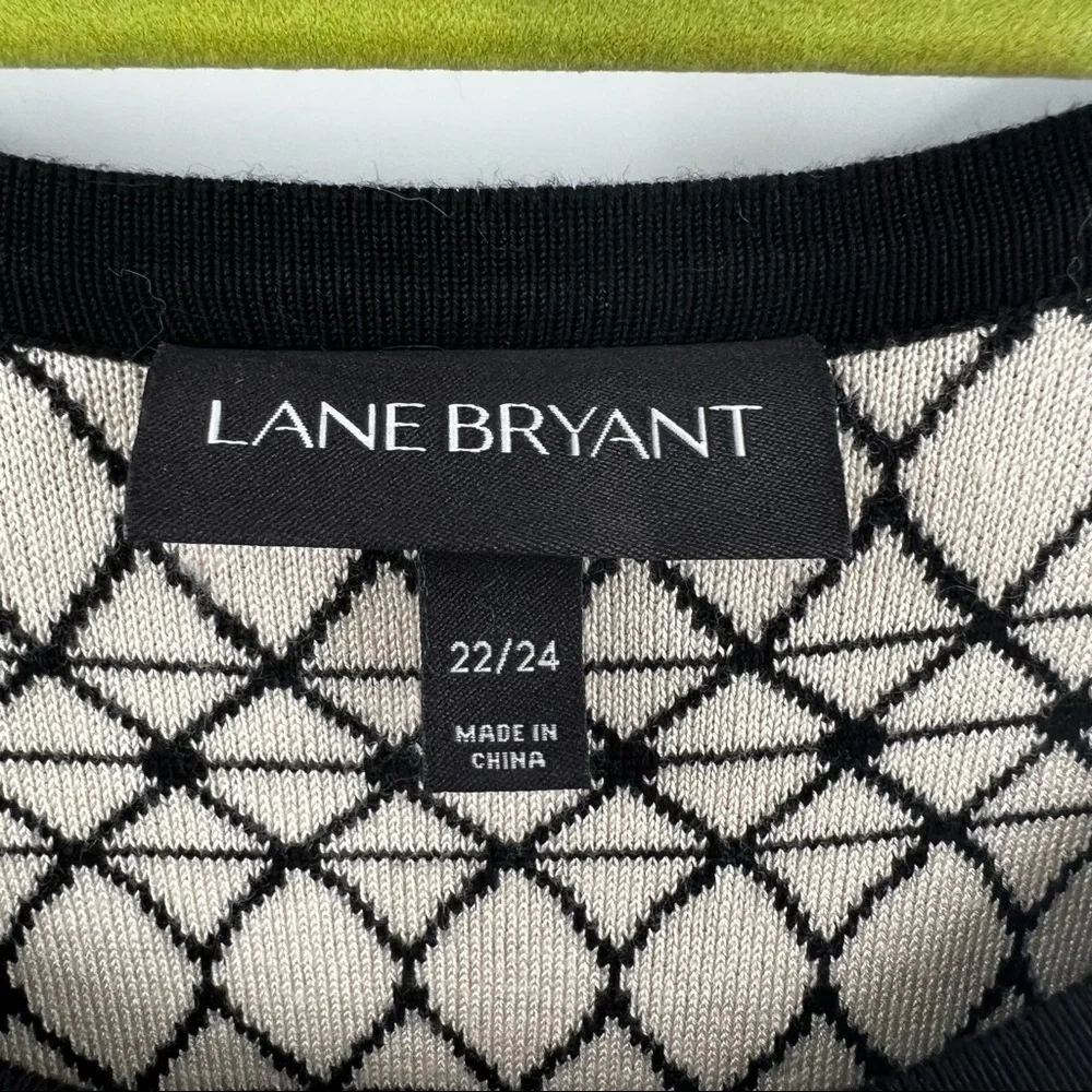 Lane Bryant sweater dress size 22/24 black white - Picture 6 of 8